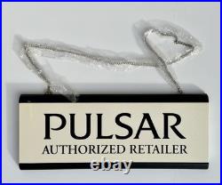 Rare New Pulsar Authorized Retailer Sign Watch Store Display 17.5 Vintage