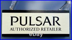 Rare New Pulsar Authorized Retailer Sign Watch Store Display 17.5 Vintage