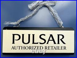 Rare New Pulsar Authorized Retailer Sign Watch Store Display 17.5 Vintage