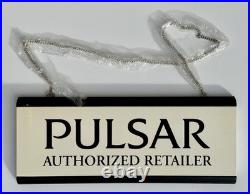 Rare New Pulsar Authorized Retailer Sign Watch Store Display 17.5 Vintage