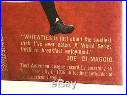 Rare ORIGINAL 1937 DiMaggio Wheaties Store Display Sign Yankees Baseball Vintage