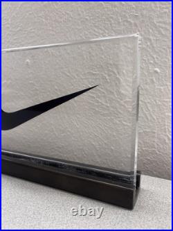 Rare Official Nike Store Display Lucite And Metal Heavy Duty 1990s 2000s Y2K VTG