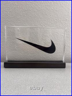 Rare Official Nike Store Display Lucite And Metal Heavy Duty 1990s 2000s Y2K VTG