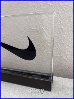 Rare Official Nike Store Display Lucite And Metal Heavy Duty 1990s 2000s Y2K VTG