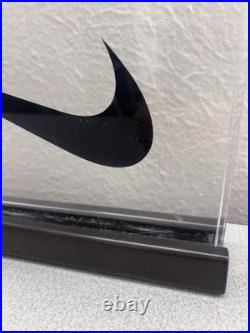 Rare Official Nike Store Display Lucite And Metal Heavy Duty 1990s 2000s Y2K VTG