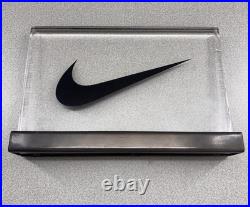 Rare Official Nike Store Display Lucite And Metal Heavy Duty 1990s 2000s Y2K VTG