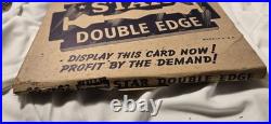 Rare Pair Vintage Star Blade NOS Store Display Variant 4 for 10 Cents Full