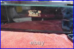 Rare Sealpacker Chief Store Display Vintage Glass And Wood Box 18 1/2 ×6