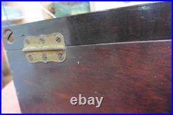 Rare Sealpacker Chief Store Display Vintage Glass And Wood Box 18 1/2 ×6