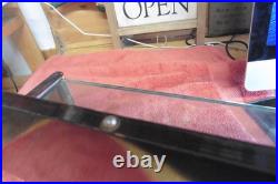 Rare Sealpacker Chief Store Display Vintage Glass And Wood Box 18 1/2 ×6