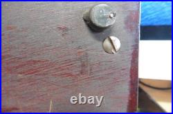 Rare Sealpacker Chief Store Display Vintage Glass And Wood Box 18 1/2 ×6