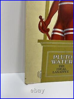 Rare Set Antique Vtg Pluto Water Lithograph Cardboard Signs Store Displays 25