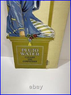 Rare Set Antique Vtg Pluto Water Lithograph Cardboard Signs Store Displays 25