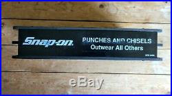Rare Snap-On Tools Vintage Punches and Chisels Countertop Display Rack Promo