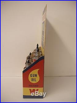 Rare Store Display 6 Winchester gun oil Tins in Original Cardboard Display Ex