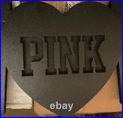 Rare? Victoria's Secret Pink WOW Sign Black Bling Display Store Vintage Sign NEW