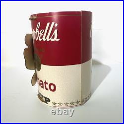 Rare Vintage 1950's Campbell's Tomato soup Santa Hand Cardboard Store Display