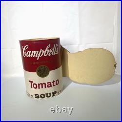 Rare Vintage 1950's Campbell's Tomato soup Santa Hand Cardboard Store Display