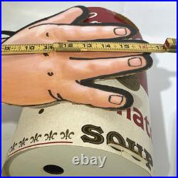 Rare Vintage 1950's Campbell's Tomato soup Santa Hand Cardboard Store Display