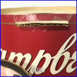 Rare Vintage 1950's Campbell's Tomato soup Santa Hand Cardboard Store Display