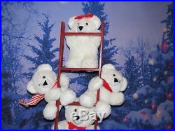 Rare Vintage Animated Bears On Ladder Christmas Store Display 5' Foot Barrango