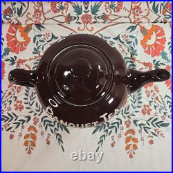 Rare Vintage Banquet Tea Oversized Store Display Brown Glazed Teapot