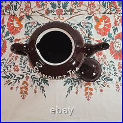 Rare Vintage Banquet Tea Oversized Store Display Brown Glazed Teapot