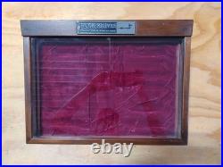 Rare Vintage Buck Knives Countertop Display Wood Case General Store Advertising