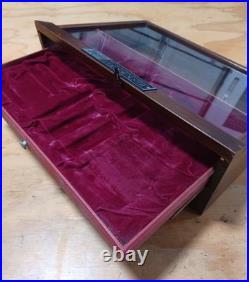 Rare Vintage Buck Knives Countertop Display Wood Case General Store Advertising