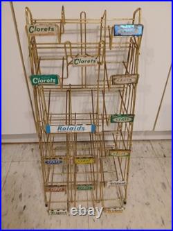 Rare Vintage Certs Clorets Rolaids Gum Counter Top Store Display 23 Metal