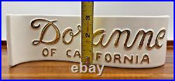 Rare Vintage Doranne of California Cookie Jars Advertising Store Display Sign