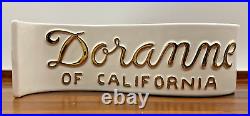 Rare Vintage Doranne of California Cookie Jars Advertising Store Display Sign