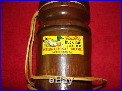 Rare Vintage Huge 12 Faulks Store Advertising Display Model Duck Call- Works