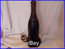 Rare Vintage Huge Counter Store Display Christian Brothers Figural Bottle Radio