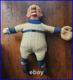 Rare Vintage Huge Mr Magoo 30 Store Display Cloth Baseball Player With Hat