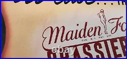 Rare Vintage Maidenform Bra Store Advertisement 1940s DISPLAY DOUBLE SIDED