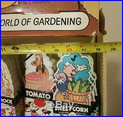 Rare Vintage Mickey Mouse Seed Shop Store Display NOS in Box! Walt Disney Prod