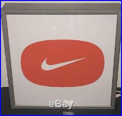 Rare Vintage Nike Store Display Light Up Sign Swoosh Logo Advertising