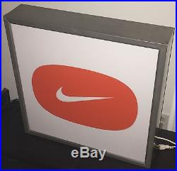 Rare Vintage Nike Store Display Light Up Sign Swoosh Logo Advertising
