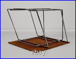 Rare Vintage Playboy Magazine Wood & Metal Wall Mount Store Display Rack