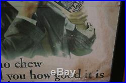 Rare Vintage Red Man Tobacco Store Advertising Men Who Chew Will Tell You How