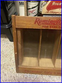 Rare Vintage Remington Arms Ammo Box Store Display Case 22 Great Look