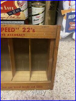 Rare Vintage Remington Arms Ammo Box Store Display Case 22 Great Look