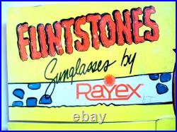 Rare Vintage Store Display of Flintstones Sunglasses, All Mint and Unused