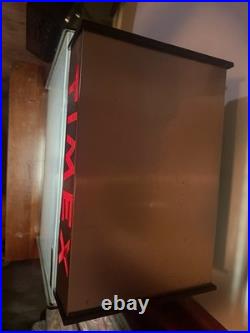 Rare Vintage Timex Electric Watch Display Case Lighted Mechanical Revolving