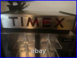 Rare Vintage Timex Electric Watch Display Case Lighted Mechanical Revolving