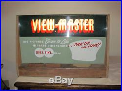 Rare Vintage View Master Light-Up Counter Store Display