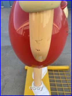 Red M & M Candy RARE Vintage 3 Rack Supermarket Store Display 5 Feet Tall 40lbs