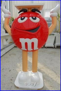 Red M & M Candy RARE Vintage Store Display 3 Feet+