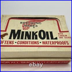 Red Wing Shoes MinkOil Vintage 1960s-1970s Countertop Product Sales Display Box